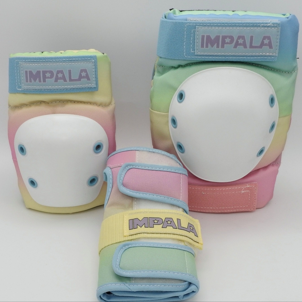 Impala Skate Pads Adult Medium Pastel Rainbow